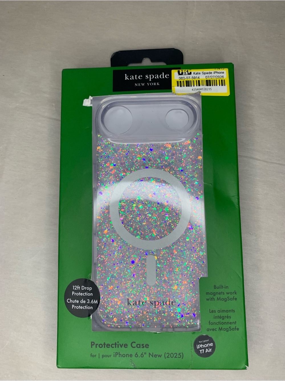 Kate Spade Iridescent Glitter MagSafe Case - Multi-Color Sparkle